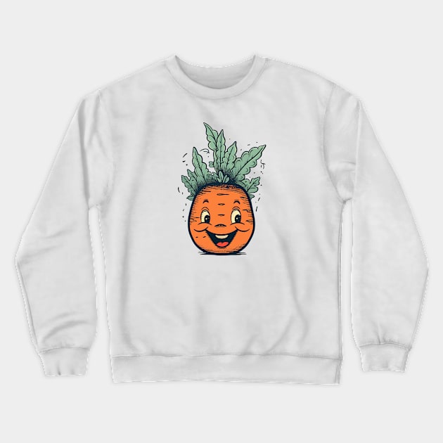 Vintage cartoon carrot Crewneck Sweatshirt by stkUA